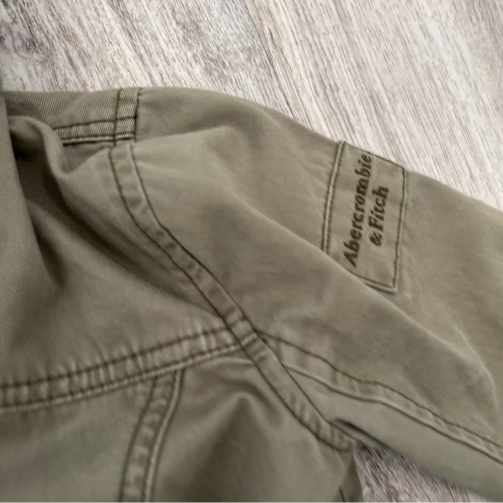 VTG Y2K Abercrombie & Fitch military utility jacket Womens XS green Bella Elena - Picture 5 of 16